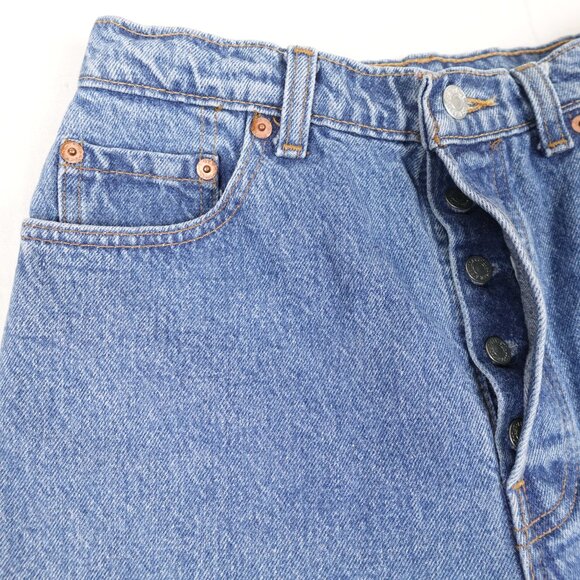 Vintage Levi's 501 Mom Jeans Women's 26x32 High Waist Tapered Leg 90s - Picture 3 of 14